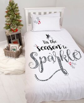 Tinkerbell, White Christmas Single Bedding - Mistletoe