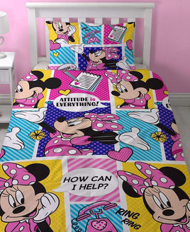 Minnie Mouse  Toddler Cotbed Bedding - Attitude