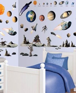 Space Adventure Wall Sticker Kit