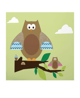 Large Owls Wall Sticker