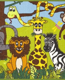 Jungle Animals Rugs 80  x 120 cm