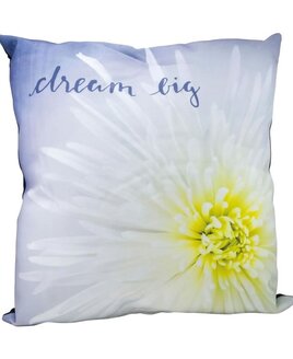 Dream Big, Floral Cushion