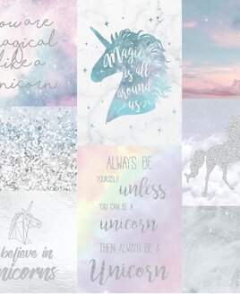 Arthouse Believe In Unicorns, Girls Bedroom Glitter Wallpaper