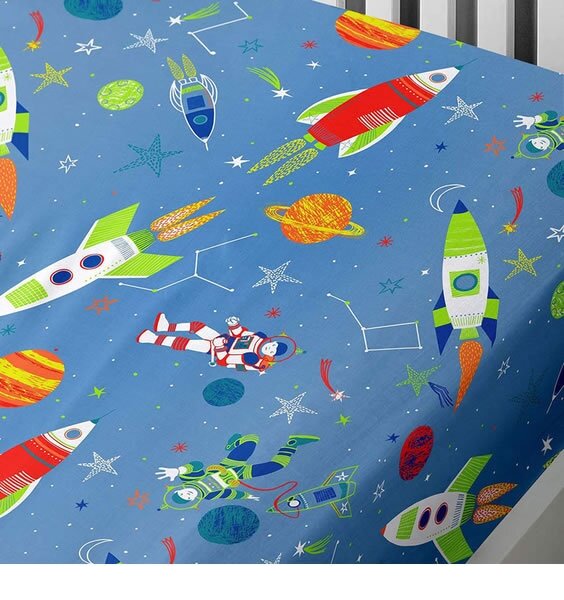 Supersonic, Space Single Fitted Sheet