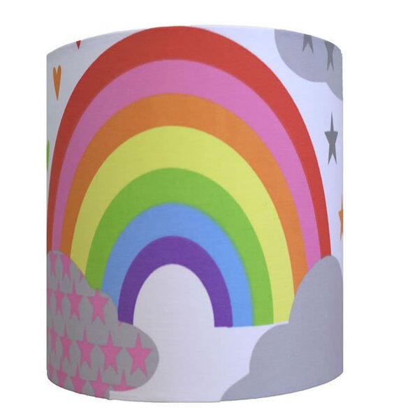 Clouds and Rainbows Large Fabric Light Shade