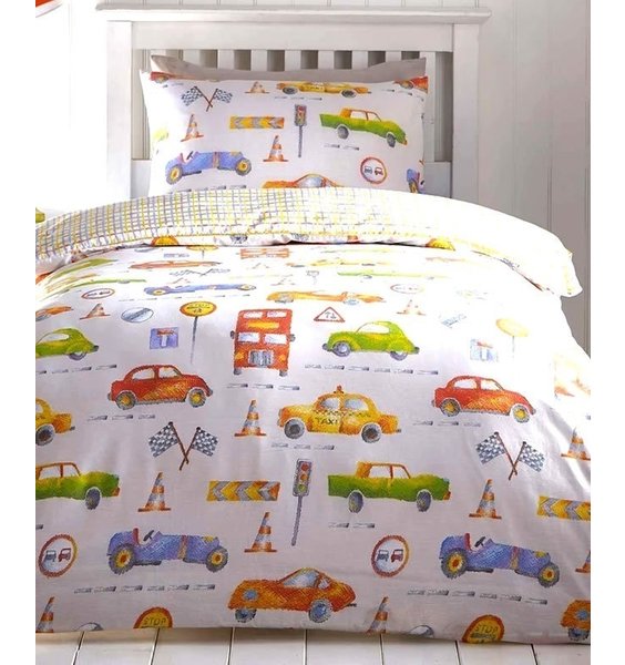 Transport And Cars Boys Bedding Sets, Toddler Bed Duvet Cover Sets