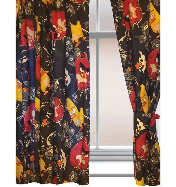 Angry Birds TNT, Teenagers Curtains - Black 72s