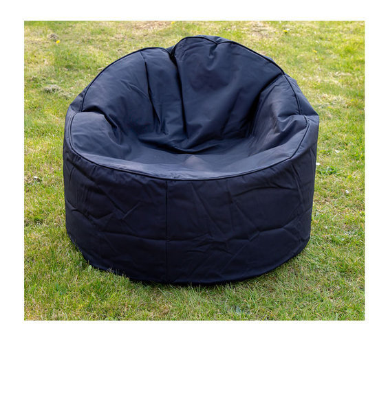 Large Adult Sized Outdoor Chill Chair Bean Bag - Black