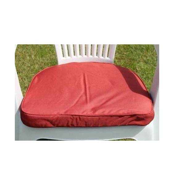 Outdoor Seating Pad Cushion - Red
