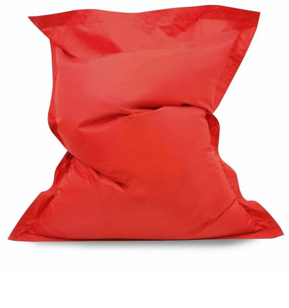 Red, Water Resistant Large Bean Bag Lounger - 140 x 100 cms