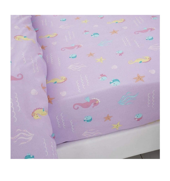 Catherine Lansfield Lets be Mermaids Toddler Fitted Sheet