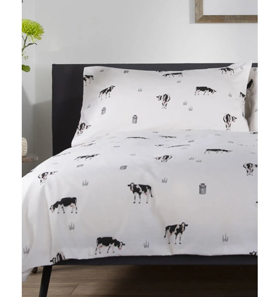 Cows, Farm Bedding, Soft Cream Single Duvet