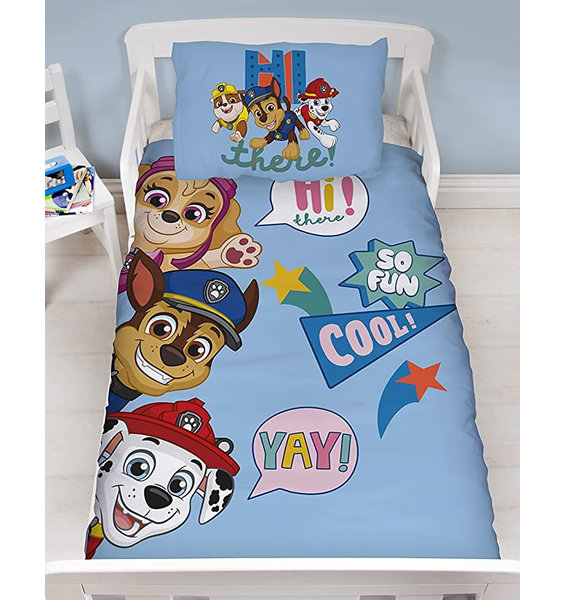 paw patrol junior duvet set