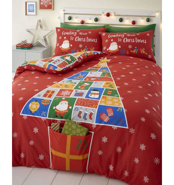 advent calendar christmas bedding
