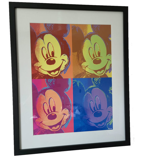 Mickey Mouse Pop Art Framed Print 40cmx50cm