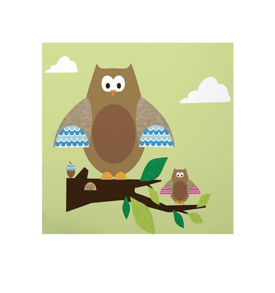 Large Owls Wall Sticker