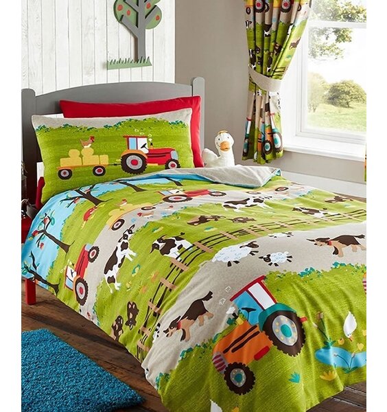 Farmyard Animal Kids Bedding Sets, Can Twin Bedding Fit Toddler Bed