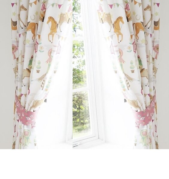 Horse Show Curtains Girl S Bedroom, Girls Bedroom Curtains