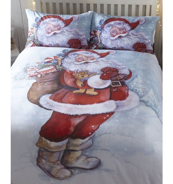 Jolly Santa - Father Christmas Bedding, King Size Duvet