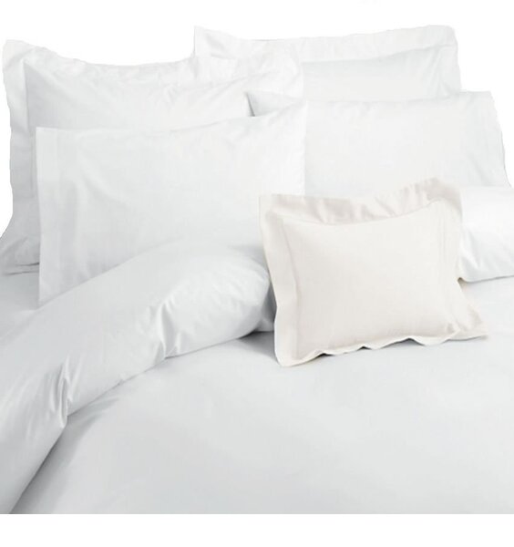 200 count, pure cotton white duvet cover. Pillowcase not included.