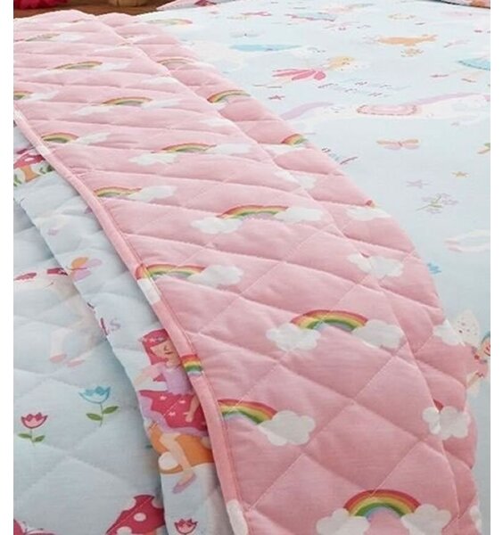 Unicorns and Rainbows Quilted Throw