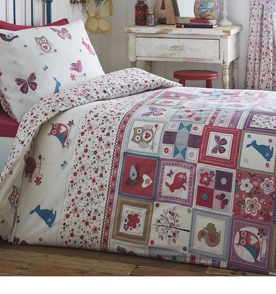 patchwork single bedding