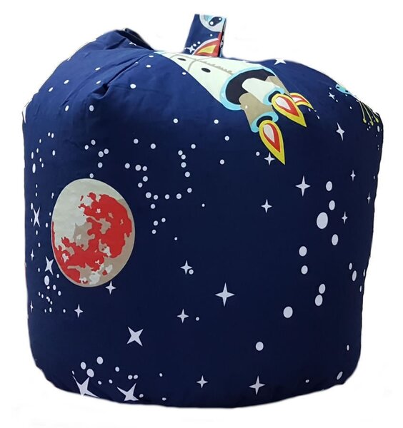 Space Rocket and Planets Bean Bag