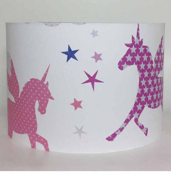 Divine Unicorns Pink and Purple Stars Quilted Throw 