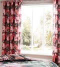 Catherine Lansfield Kids Football Curtains 66 x 72 inch Red 