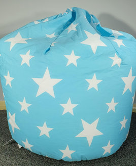 Blue and White Stars Bean Bag