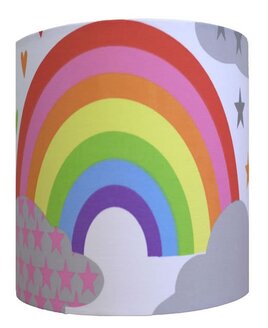 Clouds and Rainbows Large Fabric Light Shade