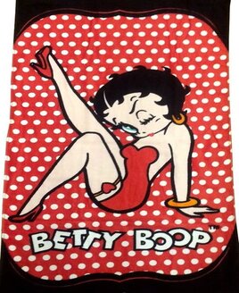 Betty Boop Beach Bath Holiday Towel Kicking - 70 x 140 cm
