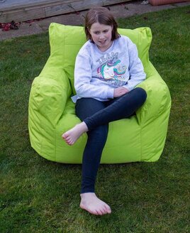Large green waterproof bean chair