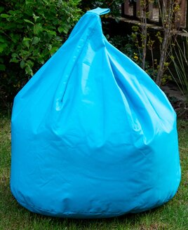 Large, Outdoor Bean Bag - Blue