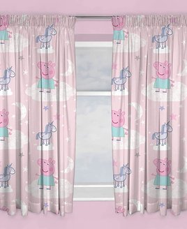 Candy Pink Peppa Pig Curtains