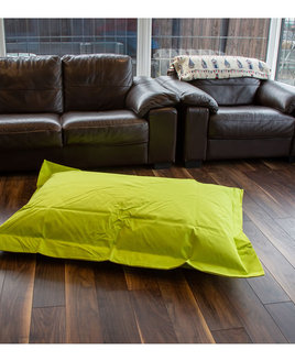 Green, Waterproof, Large Bean Bag Lounger - 140 x 100 cms