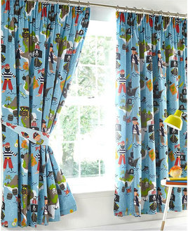Pirate Map Curtains 54s