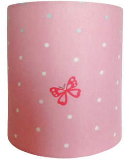 Butterfly Polka Dot Fabric Ceiling Shade