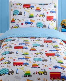 Trucks and Diggers Toddler Bedding