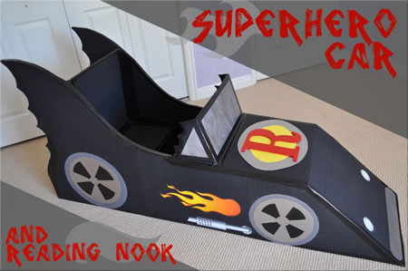 Super Hero Car from So You Think You're Crafty