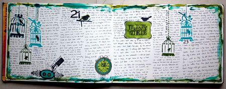 Pages from an art journal