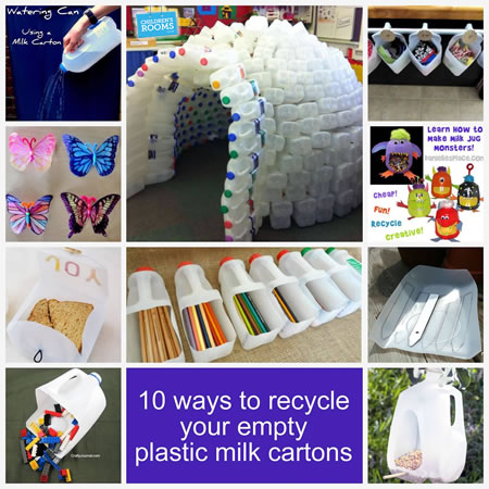 10 Ways To Recycle Your Empty Plastic Milk Cartons