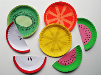 Paper Plate Fruit from All Free Kids Crafts