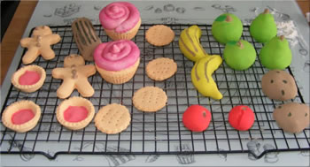 Salt Dough Play Food from Adventures At Play